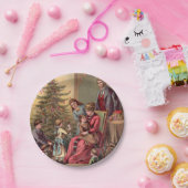 ヴィンテージのクリスマスの朝 ペーパープレート (パーティー)