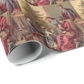 ヴィンテージのクリスマスの朝 ラッピングペーパー (ロールコーナー)