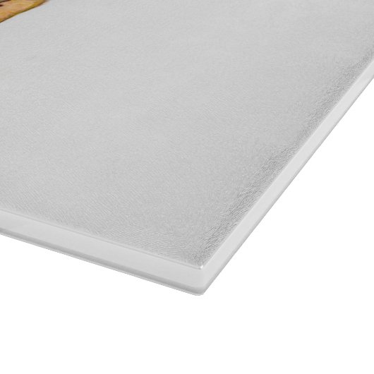 ヴィンテージのクリスマスの村の雪だるま カッティングボード (角)