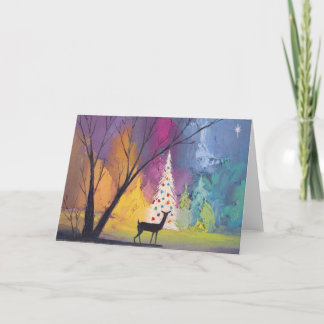 ヴィンテージのクリスマスの絵画の挨拶状 シーズンカード