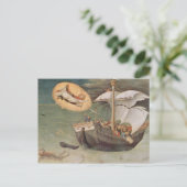 ヴィンテージのクリスマスの聖者のニコラスのファインアート シーズンポストカード (スタンド正面)