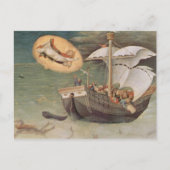 ヴィンテージのクリスマスの聖者のニコラスのファインアート シーズンポストカード (正面)