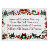 ヴィンテージのクリスマスの詩 ラージペーパーバッグ (正面)