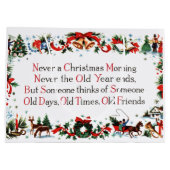 ヴィンテージのクリスマスの詩 ラージペーパーバッグ (裏面)