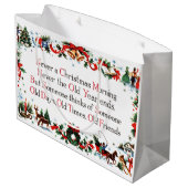 ヴィンテージのクリスマスの詩 ラージペーパーバッグ (裏面アングル)
