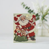 ヴィンテージのクリスマスの郵便はがき シーズンポストカード (スタンド正面)