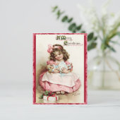 ヴィンテージのクリスマスの郵便はがき シーズンポストカード (スタンド正面)