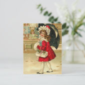 ヴィンテージのクリスマスの郵便はがき シーズンポストカード (スタンド正面)