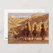 ヴィンテージのクリスマスの郵便はがき シーズンポストカード (正面/裏面)