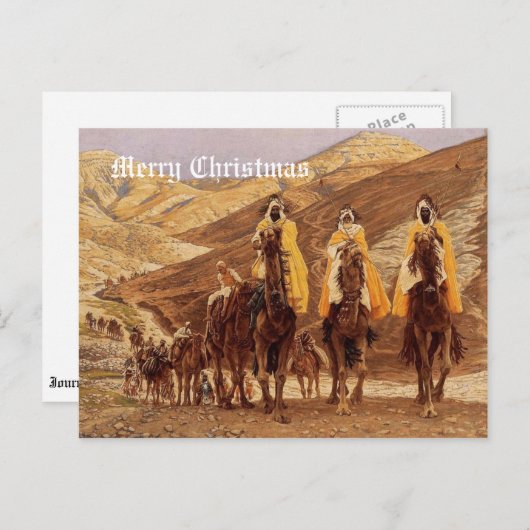 ヴィンテージのクリスマスの郵便はがき シーズンポストカード (正面/裏面)