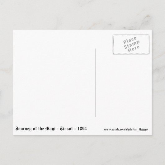 ヴィンテージのクリスマスの郵便はがき シーズンポストカード (裏面)