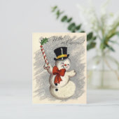 ヴィンテージのクリスマスの郵便はがき シーズンポストカード (スタンド正面)