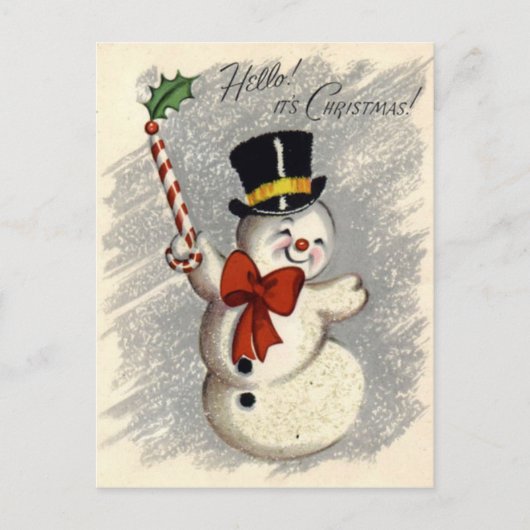 ヴィンテージのクリスマスの郵便はがき シーズンポストカード (正面)