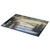 ヴィンテージのクリスマスの鳥のまな板 カッティングボード (角)