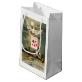 ヴィンテージのクリスマスの鳩 スモールペーパーバッグ (裏面アングル)