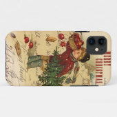 ヴィンテージのクリスマスのiphone 5カバー Case-Mate iPhoneケース (裏面(横))