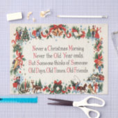 ヴィンテージのクリスマスは休日のパーティのティッシュをpoen 薄葉紙 (クラフト)