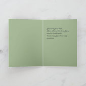 ヴィンテージのクリスマスを歌うビクトリアンな女の子の天使 シーズンカード (内部)