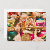 ヴィンテージのクリスマスオーナメント シーズンポストカード (正面/裏面)