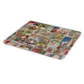 ヴィンテージのクリスマスカードの休日パターン カッティングボード (角)