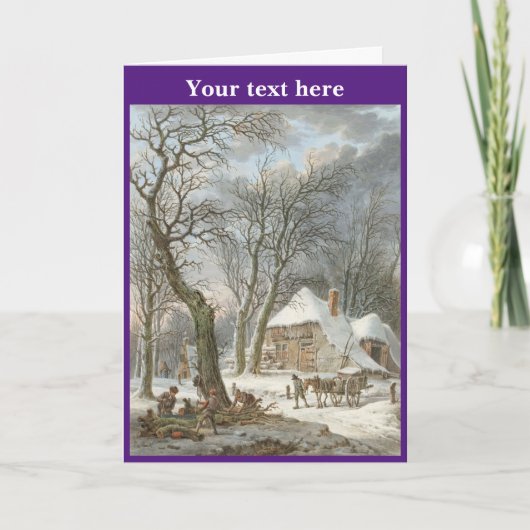 ヴィンテージのクリスマスカード サンキューカード (正面)