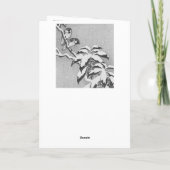 ヴィンテージのクリスマスカード サンキューカード (裏面)