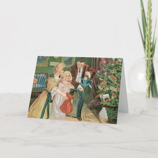 ヴィンテージのクリスマスカード シーズンカード (正面)