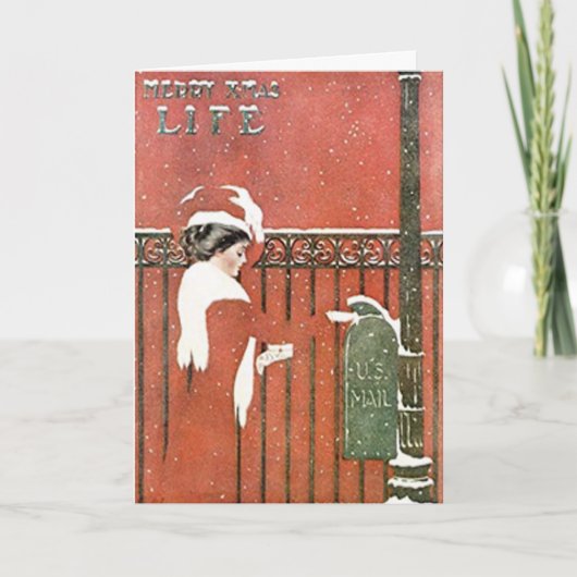 ヴィンテージのクリスマスカード シーズンカード (正面)