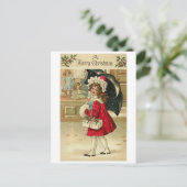 ヴィンテージのクリスマスカード シーズンポストカード (スタンド正面)