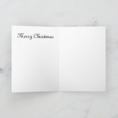 ヴィンテージのクリスマスカード 女の子と人形 シーズンカード (内部)