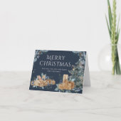 ヴィンテージのクリスマスカード：永遠の休日の願い シーズンカード (正面)