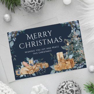 ヴィンテージのクリスマスカード：永遠の休日の願い シーズンカード