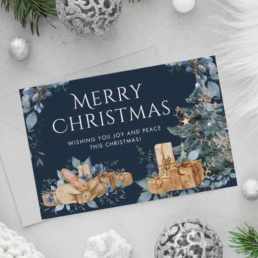 ヴィンテージのクリスマスカード：永遠の休日の願い シーズンカード