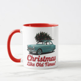 ヴィンテージのクリスマスカー - 懐かしいホリデー マグカップ