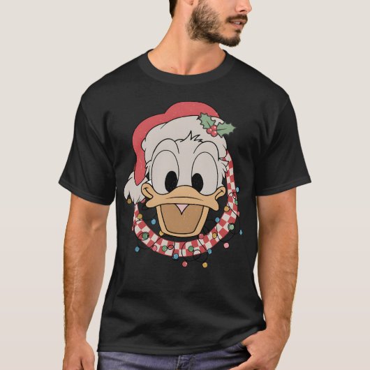 ヴィンテージのクリスマスキャッスルと友人 Tシャツ (正面)
