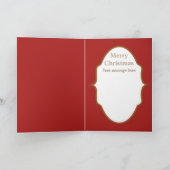 ヴィンテージのクリスマスキャッツ追加文字ホリデーカード シーズンカード (内部)