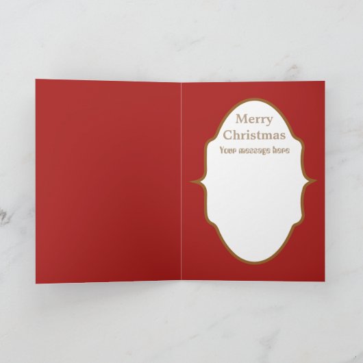 ヴィンテージのクリスマスキャッツ追加文字ホリデーカード シーズンカード (内部)