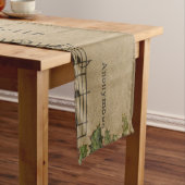 ヴィンテージのクリスマスキャロル音楽シート ショートテーブルランナー (インサイチュ)