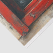 ヴィンテージのクリスマスシーン素朴ウィンドウの切り離し 薄葉紙 (詳細)