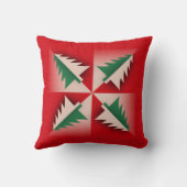 ヴィンテージのクリスマスツリーのデザイン クッション (裏面)