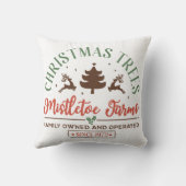 ヴィンテージのクリスマスツリーサイン クッション (裏面)