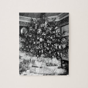 ヴィンテージのクリスマスツリーPhotograph (1910年) ジグソーパズル