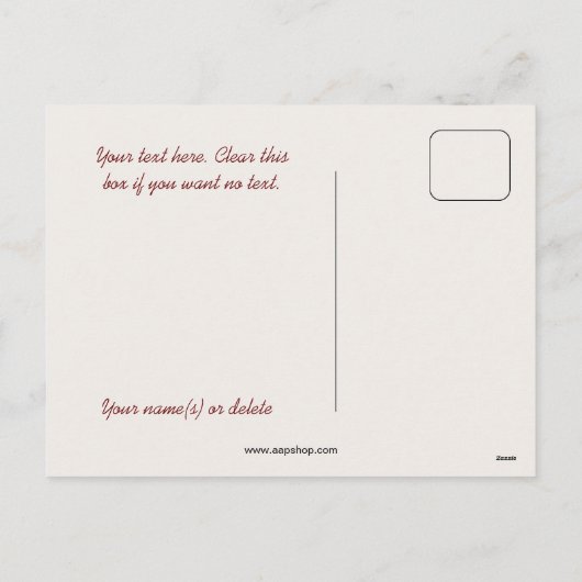 ヴィンテージのクリスマスディアフォレスト シーズンポストカード (裏面)