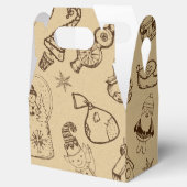 ヴィンテージのクリスマストイズ装飾手描き フェイバーボックス (オープン)