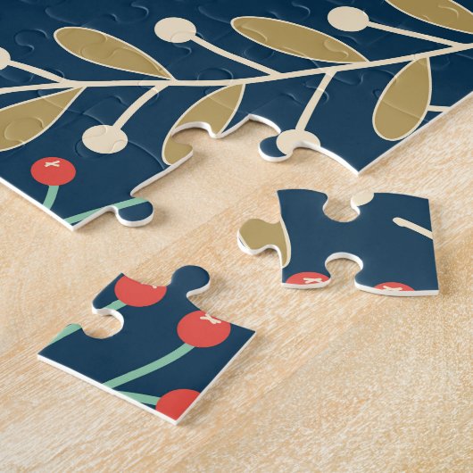 ヴィンテージのクリスマスハンド描きシームレス ジグソーパズル (側面)