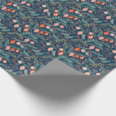 ヴィンテージのクリスマスハンド描きシームレス ラッピングペーパー (角)