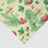 ヴィンテージのクリスマスパターン 薄葉紙 (詳細)