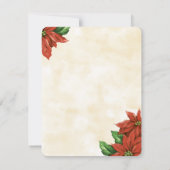 ヴィンテージのクリスマスパーティーの結婚式 Save The Date 招待状 (裏面)