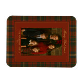 ヴィンテージのクリスマスプレッドタイムレスエレガント写真 マグネット (横)