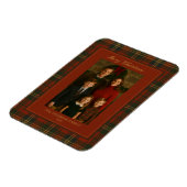 ヴィンテージのクリスマスプレッドタイムレスエレガント写真 マグネット (左側)